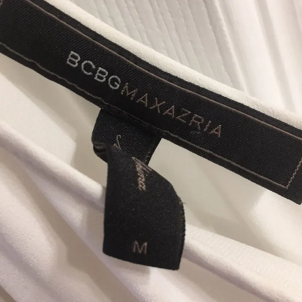 BCBGMaxAzria Asymmetrical White Dress - Picture 2 of 3